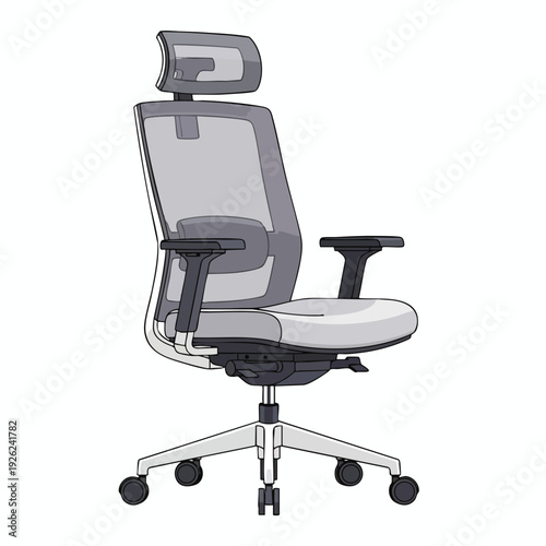 Modern Ergonomic Office Chair with Adjustable Features for Comfortable Workspace