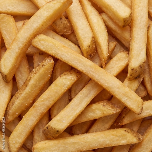 Wallpaper Mural Full Frame Background of Golden French Fries Texture Torontodigital.ca