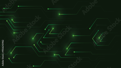 Futuristic circuit line wire techno network background for data visualization
