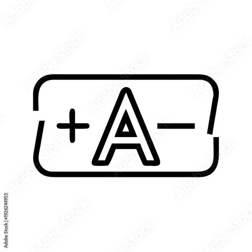 Modern plus minus sign icon for user interface design