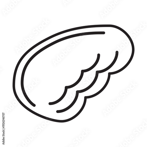 シンプルでかわいい羽・翼のイラスト