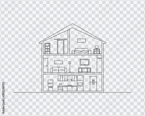 Minimalist House Layout Drawing