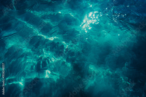 shiny reflection of seawater