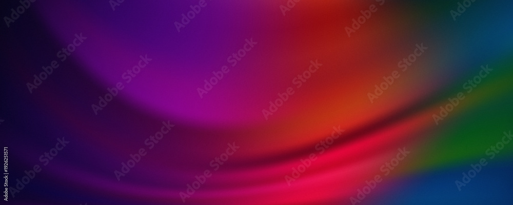 Obraz premium Abstract Vibrant Purple Red and Blue Gradient Background with Smooth Blurred Waves, Colorful Neon Blend Texture for Modern Wallpaper and Digital Banner Design