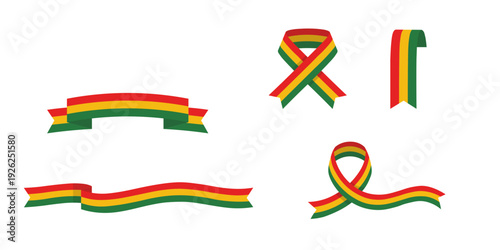 Black History Month Flag Ribbon Set
