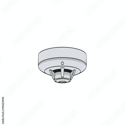 Modern Wireless Smoke Detector with Safety Alert System for Homes and Buildings
