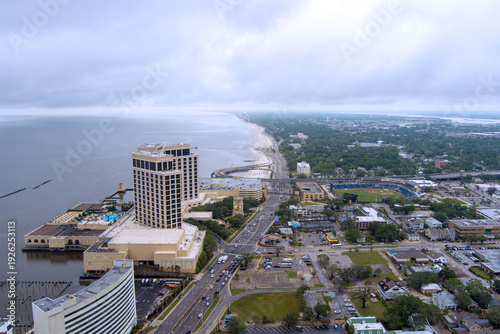 Photography Aerial view of Biloxi, Mississippi
