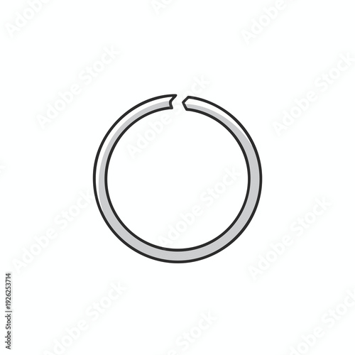 Modern Electronic Device with Circular Design for Technology and Innovation Themes