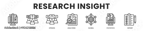 Research Insight All In One Icon Multi Styles Vector Set