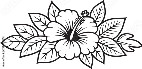 Summer Beach Icon Set, Tropical Line Art Vector Collection with Seashell, Palm Tree, Cocktail, Ice Cream and Anchor