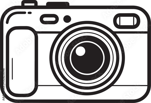 Summer Beach Icon Set, Tropical Line Art Vector Collection with Seashell, Palm Tree, Cocktail, Ice Cream and Anchor