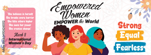 International Women’s Day Empowerment Banner Design copy