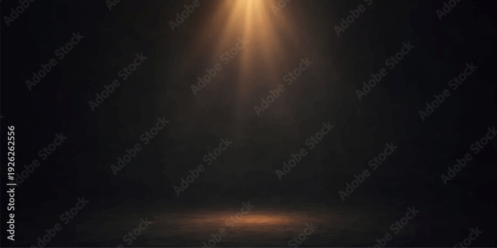 Ταπετσαρία Bright light rays pierce through dark night clouds and smoky fog against a blue