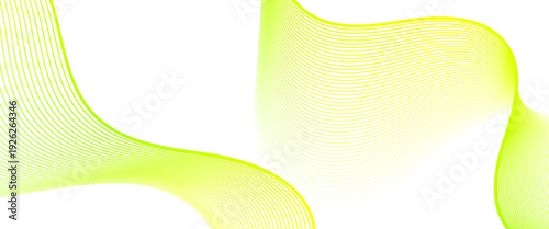 vibrant yellow and lime flowing wave background featuring thin, parallel lines. green and yellow parallel lines. Ideal for spring branding, eco-tech, and modern web banners.