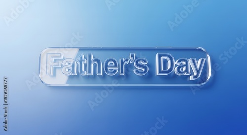 Happy fathers day celebration background with shiny text