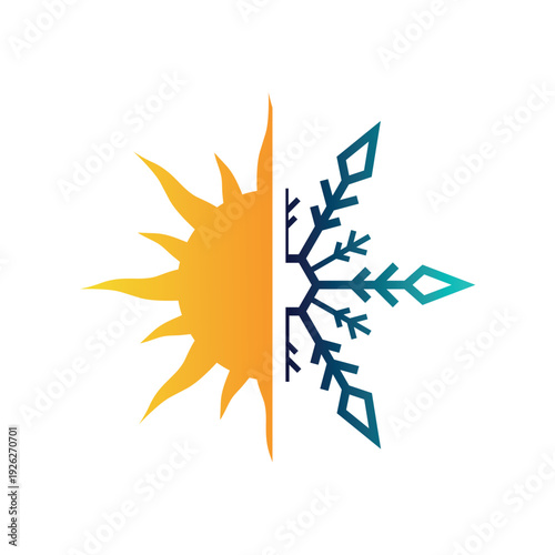 Air con icon logo design template illustration vector