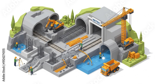 Industrial Water Treatment Facility Model.