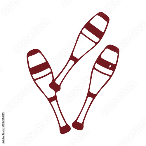 Juggling Clubs Icon