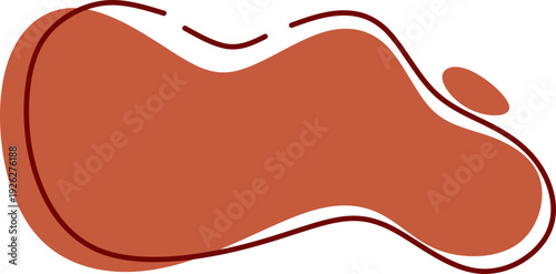 Abstract Organic Liquid Blob Shape