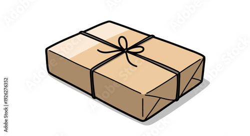 The illustration shows a wrapped gift box with ribbon tied in a bow on top.
