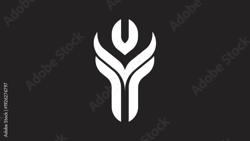 Abstract Symbol of Growth and Connection.