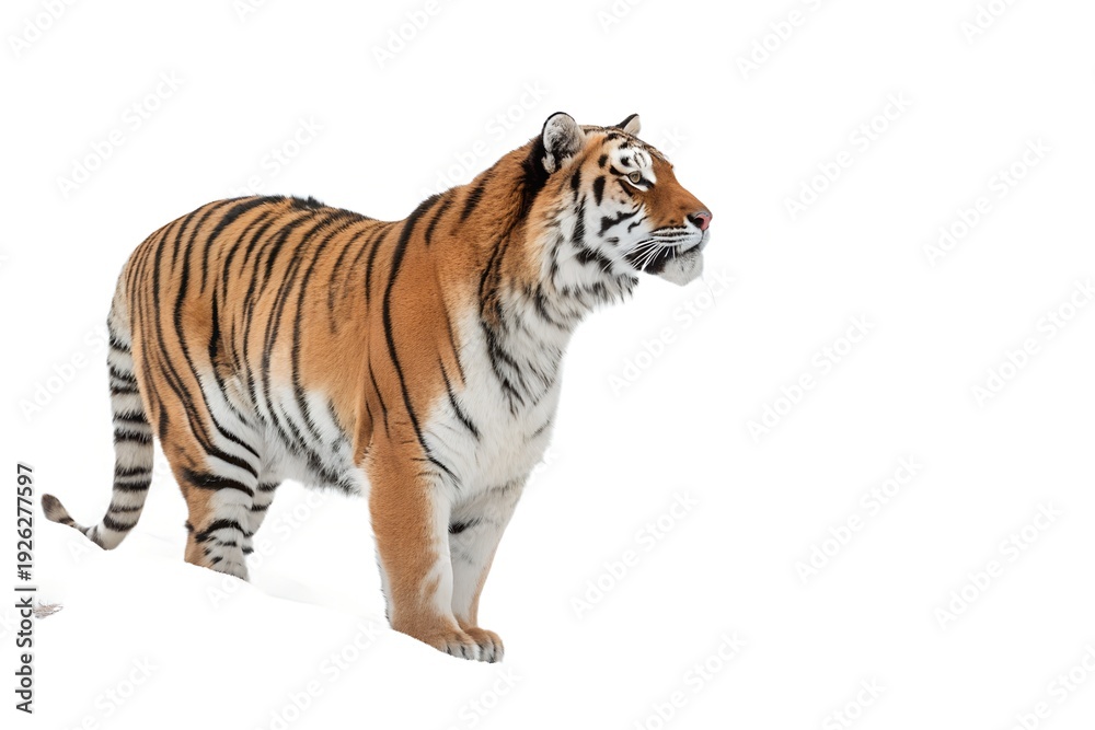 Obraz premium tiger isolated on white background