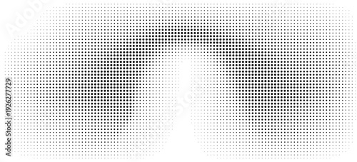 Monochrome halftone background with a gradient of dots creating a modern and minimalist design element EPS vector