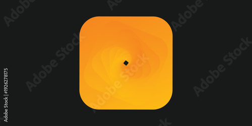 Wallpaper Mural Background square rounded gradient yellow orange spin. Swirl texture pattern technology Torontodigital.ca