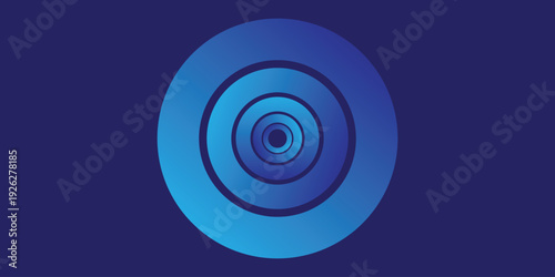 Wallpaper Mural Background circle gradient blue radial. Texture pattern technology Torontodigital.ca