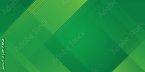 Abstract Green Geometric Background with Diagonal Stripes and Subtle Gradient Overlays. Modern Corporate Vector Design for Business Presentations, Technology Wallpapers, and Minimalist Web Headers.