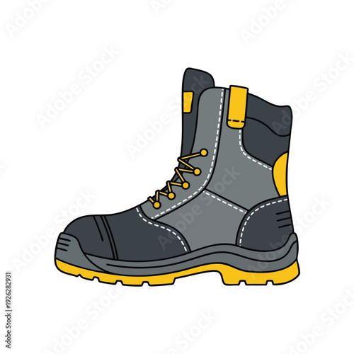 Durable Work Boot for Safety and Comfort in Industrial Environments