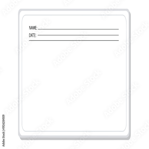 Blank Notebook Cover for Creative Writing and Educational Use