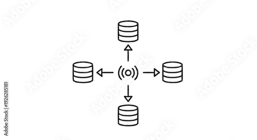 Centralized Data Hub Connecting Multiple Databases.