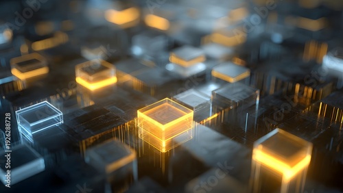 Abstract Visualization of Blockchain Network in Digital Space