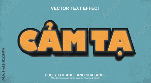 Vector text retro sign fully editable