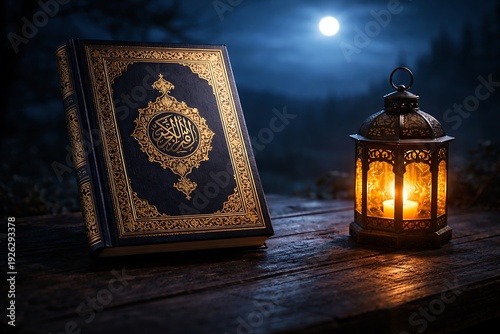 Holy Quran and Lantern