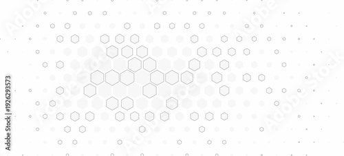 Illustration of hexagons pattern. Geometric abstract background with simple hexagonal elements. Creative idea for medical  technology or science design.