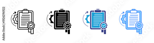 Standard icon set multiple style collection