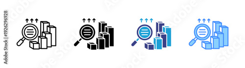 Modeling icon set multiple style collection