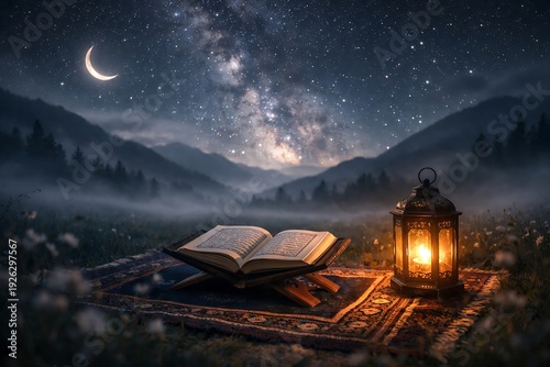 Holy Quran and Lantern