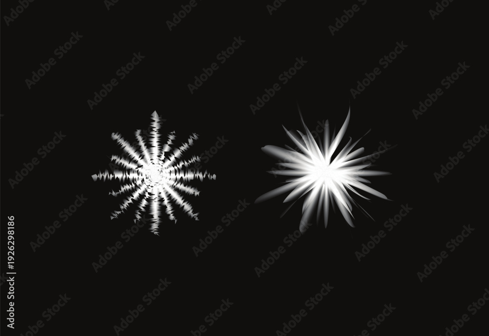 Fototapeta premium Abstract White Starburst Light Effects