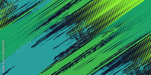 Modern and spectacular abstract green grunge sports background design. eps 10