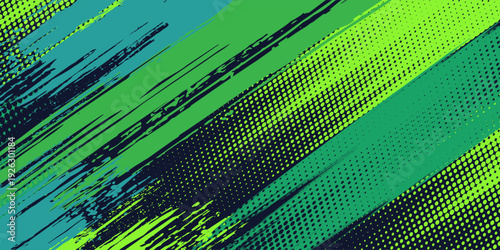 Modern and spectacular abstract green grunge sports background design. eps 10