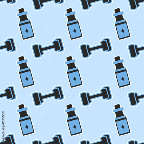 gym seamless pattern. isotonic drink icon vector illustration. dumbbell icon vector illustration. sport seamless pattern