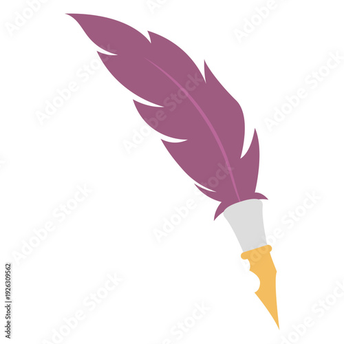Quill Pen Icon Isolated