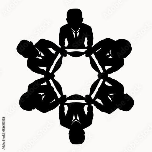 Business team working together in unity and cooperation