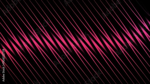 Vibrant light patterns move smoothly with rhythm in an abstract visual display