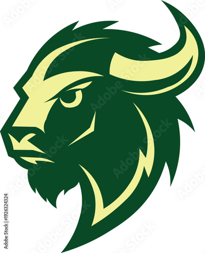 Abstract tribal vector face with animal and nature symbols