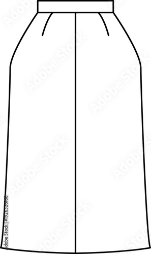 Types of Skirts Styles for Women vector illustration collection, Different Skirts Names 