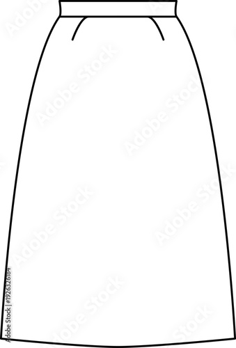 Types of Skirts Styles for Women vector illustration collection, Different Skirts Names 